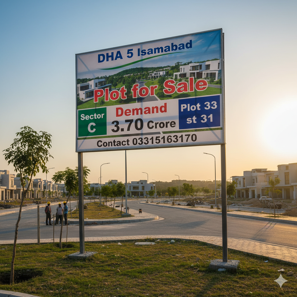 DHA phase 5 Islamabad Plot for sale
