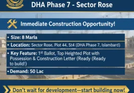 READY PLOT ALERT! DHA Phase 7 – Sector Rose