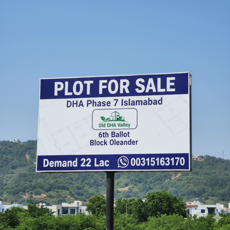 5 Marla DHA 7 plot For sale in Oleander block
