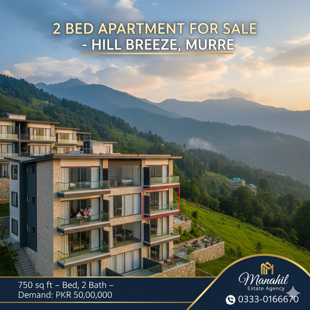 ​🌲 Stunning 2-Bedroom Apartment for Sale in Hill Breeze, Murree 🏔️