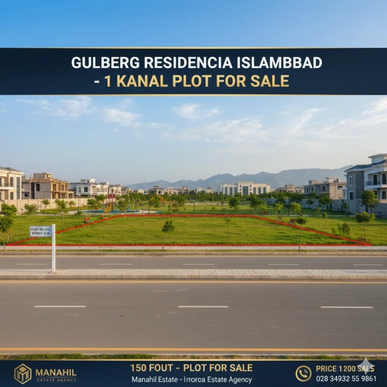 Prime 1 Kanal Plot for Sale in Gulberg Residencia, Islamabad