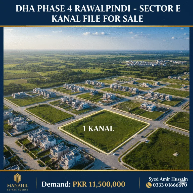 1 Kanal File for Sale in DHA Phase 4, Sector E, Rawalpindi