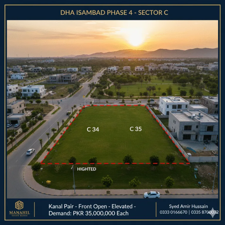 Prime Kanal Pair (C 34 & 35) for Sale – DHA Islamabad Phase 4, Sector C