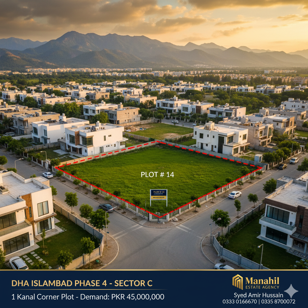 Unbeatable 1 Kanal Corner Plot for Sale – DHA Phase 4, Sector C