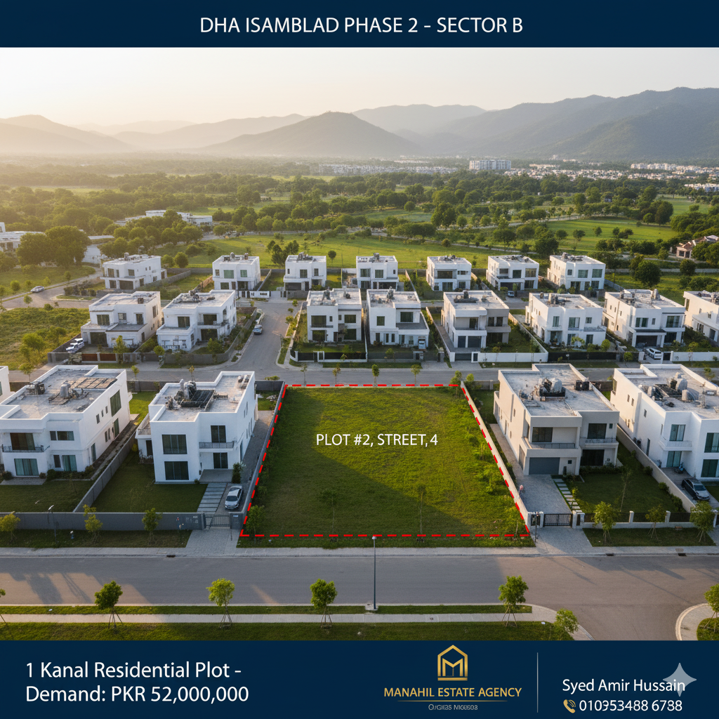 Prime 1 Kanal Residential Plot for Sale – DHA Phase 2, Sector B