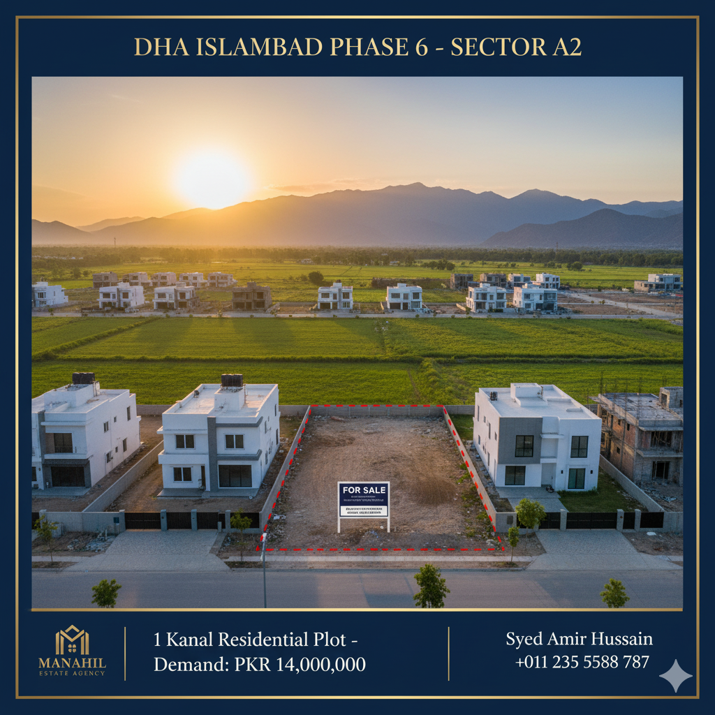 Triple Investment Opportunity: 1 Kanal Plots for Sale – DHA Phase 6, Sector A2