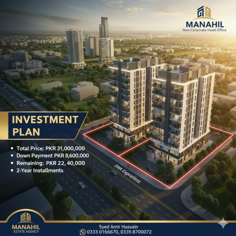 Prime Commercial Investment: Two 4M Plots on DHA Expressway (Installment Plan)