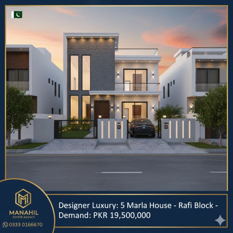 Designer Luxury: Brand New 5 Marla House for Sale – Bahria Town Phase 8, Rafi Block