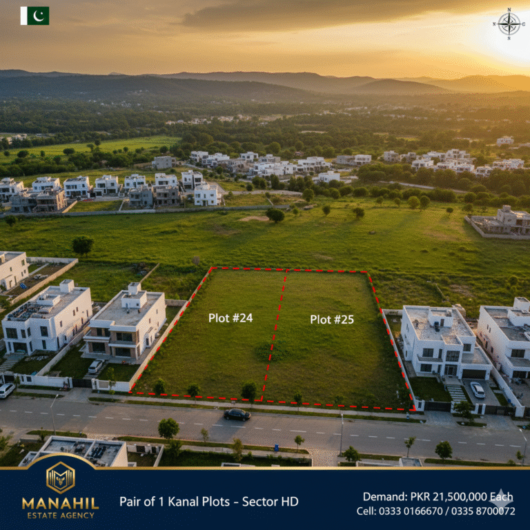 Exclusive Investment: Pair of 1 Kanal Plots in Elevated DHA Phase 4, Sector HD