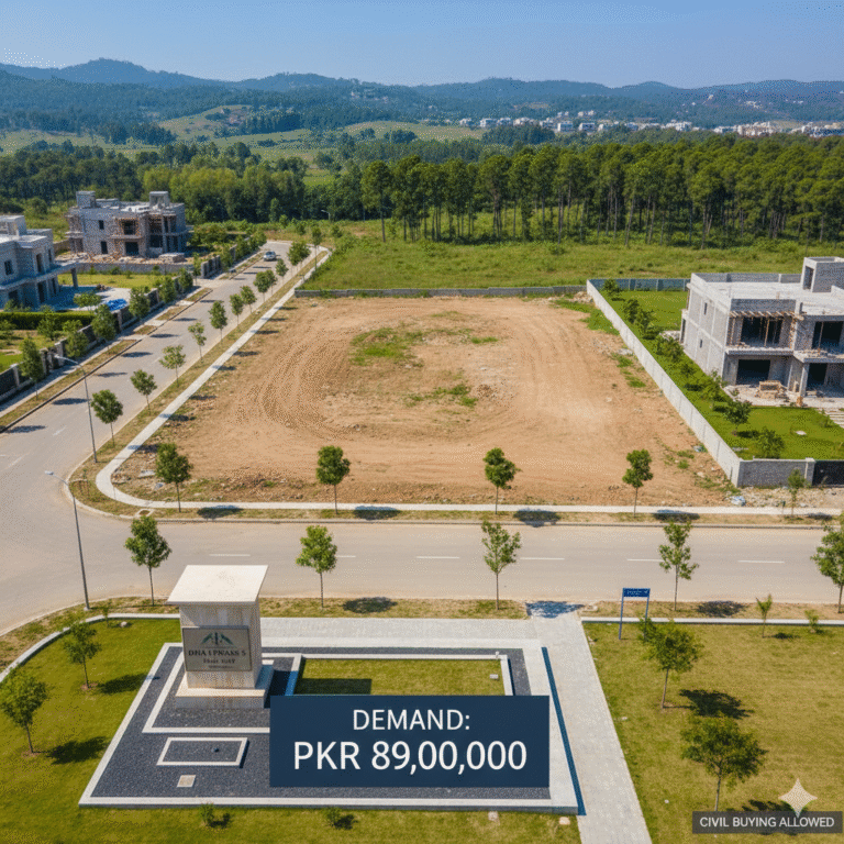 Prime 2 Kanal Residential Plot in Pine Hills, DHA Phase 5 Islamabad (Civil Allowed)