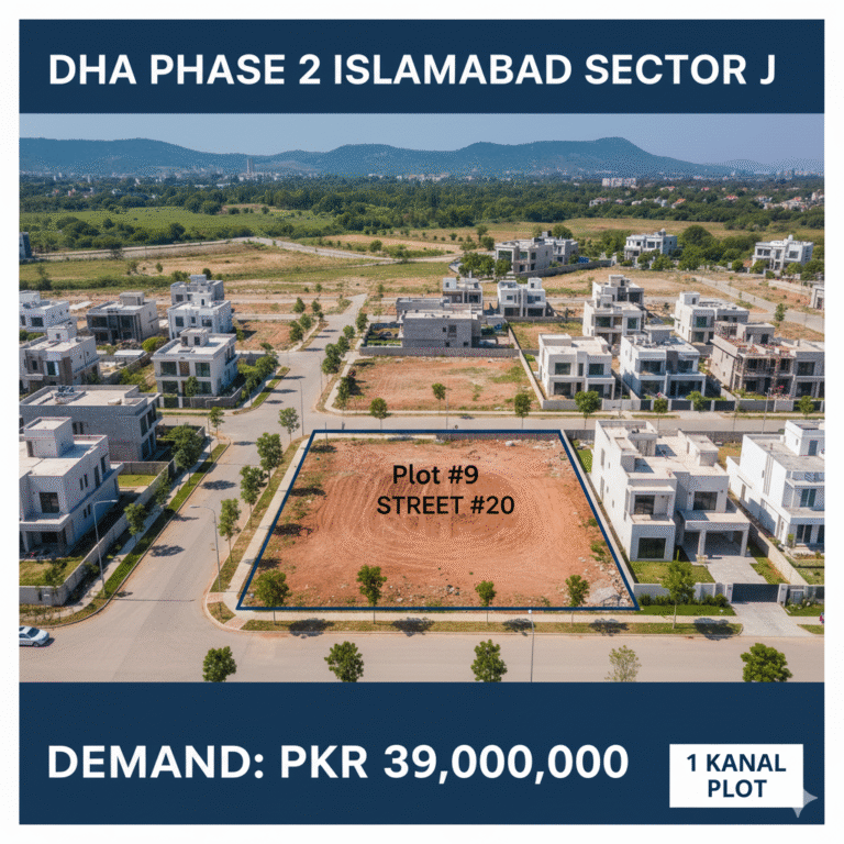 ​1 Kanal Residential Plot in DHA Phase 2 Islamabad, Sector J (Plot #9)