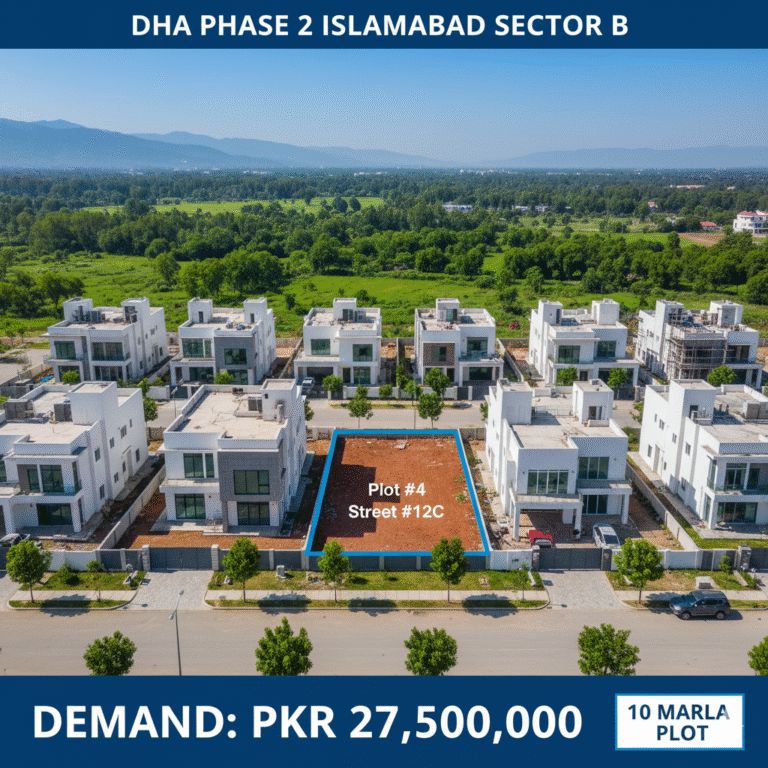 10 Marla Residential Plot in DHA Phase 2 Islamabad, Sector B (Plot #4)