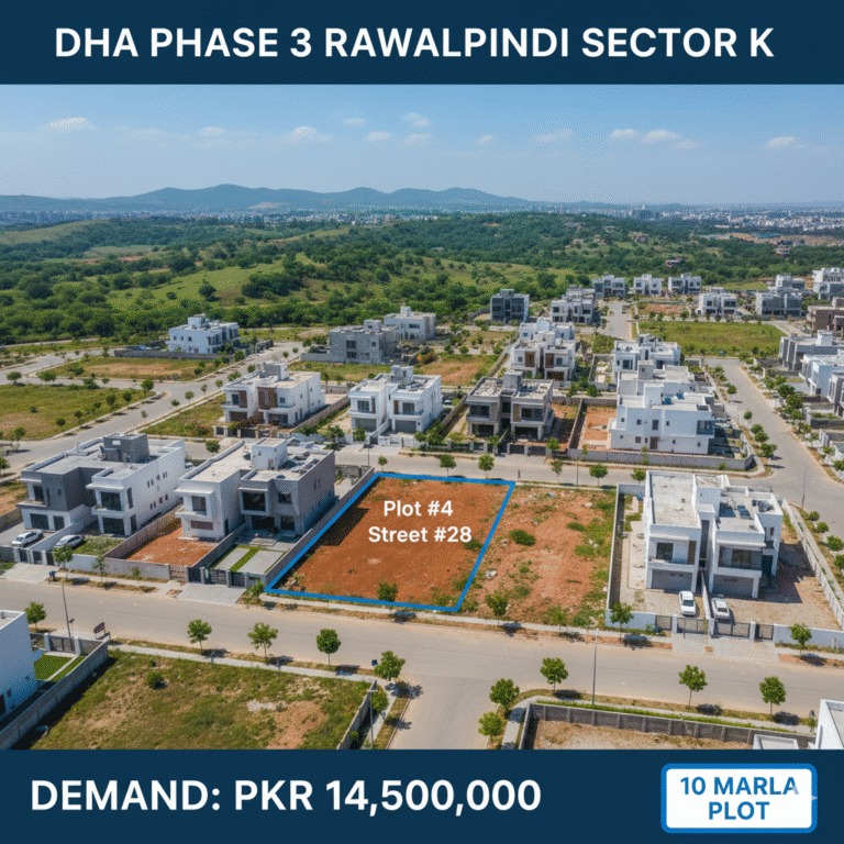 10 Marla Residential Plot in DHA Phase 3 Rawalpindi, Sector K (Plot #4)
