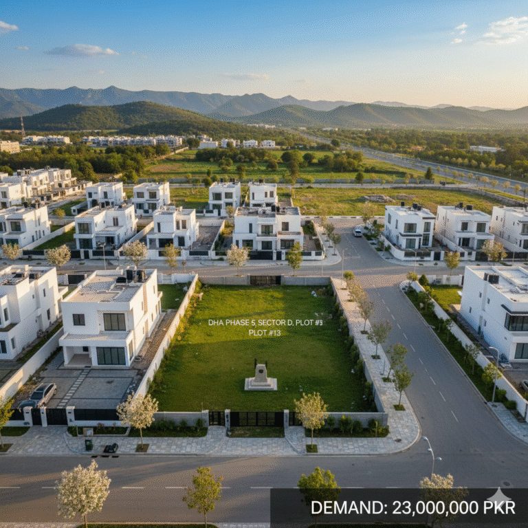 Prime 10 Marla Residential Plot in DHA Phase 5, Sector D, Islamabad