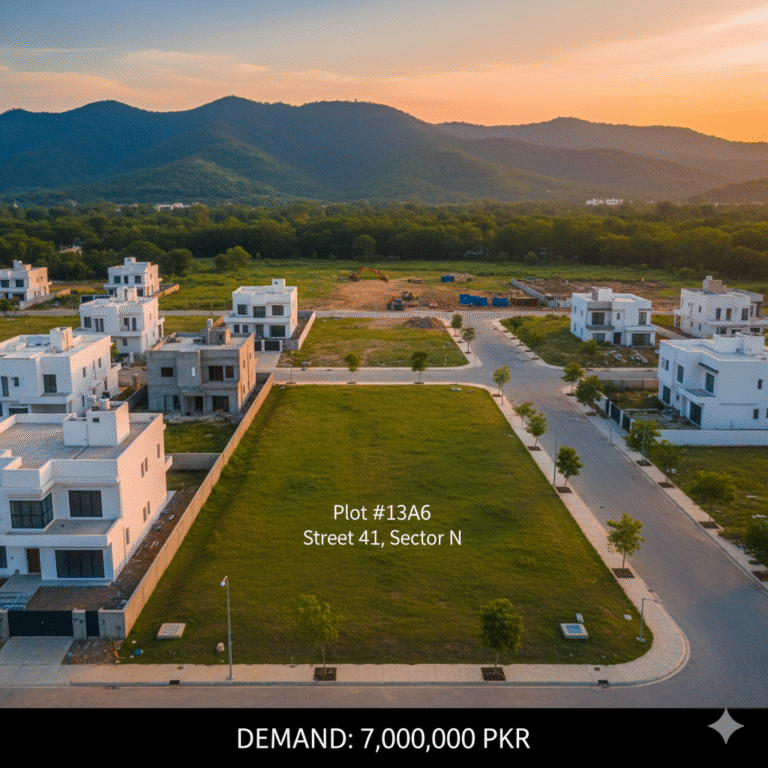 Affordable 8 Marla Residential Plot for Sale in Sector N, Bahria Enclave Islamabad