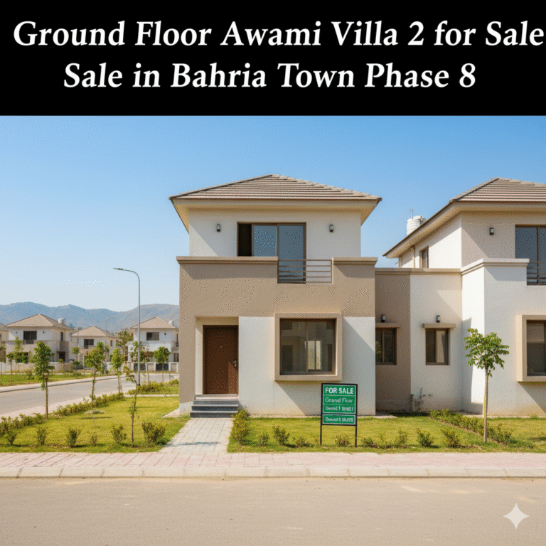 Ground Floor Awami Villa 2 for Sale in Bahria Town Phase 8