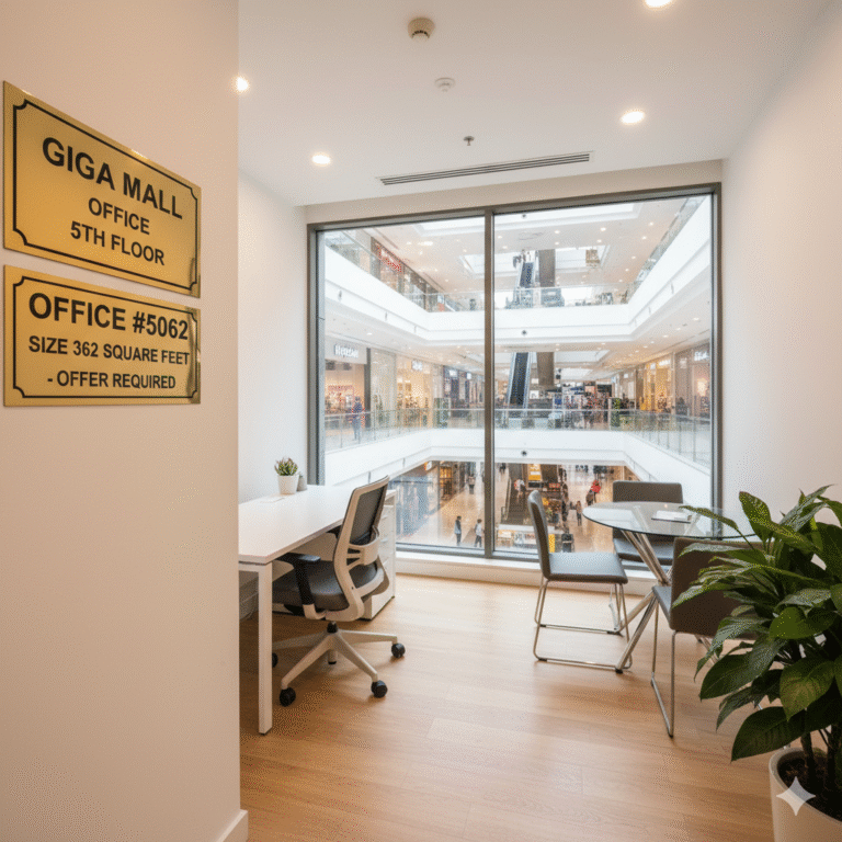 362 Sq Ft Office Space for Sale in Giga Mall – 5th Floor