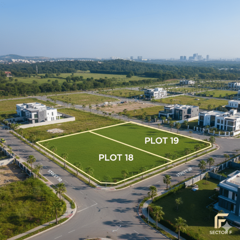 DHA Phase 5, Sector F | Prime Corner Kanal Pair Plot #18 & 19