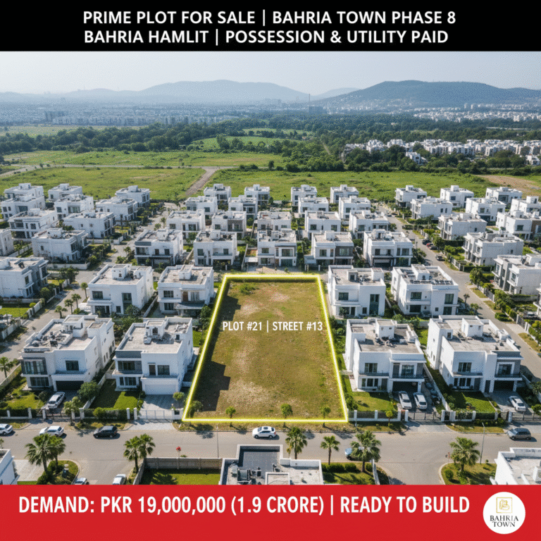 Ready-to-Construct 1 Kanal Plot in Prime Bahria Hamlets, Phase 8 | Possession & Utilities PAID