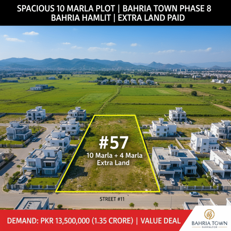 Value Deal! 10 Marla Plot with 4 Marla Extra Land in Prime Bahria Hamlets, Phase 8 | Extra Land PAID