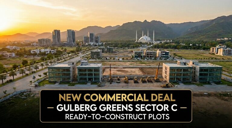 New Developed Commercial Plots Deal Launched in Gulberg Greens Islamabad