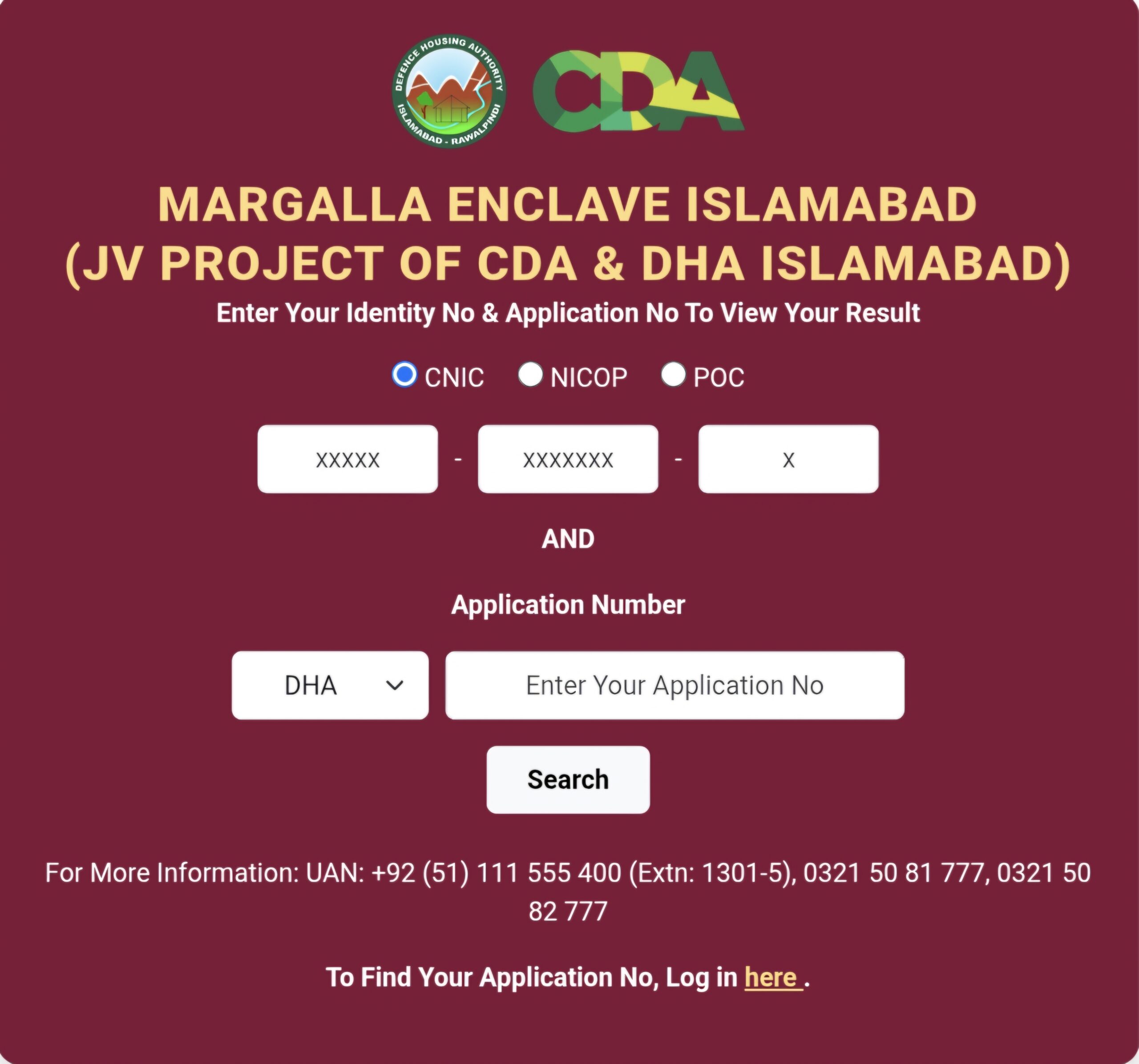 Margalla enclave balloting results page