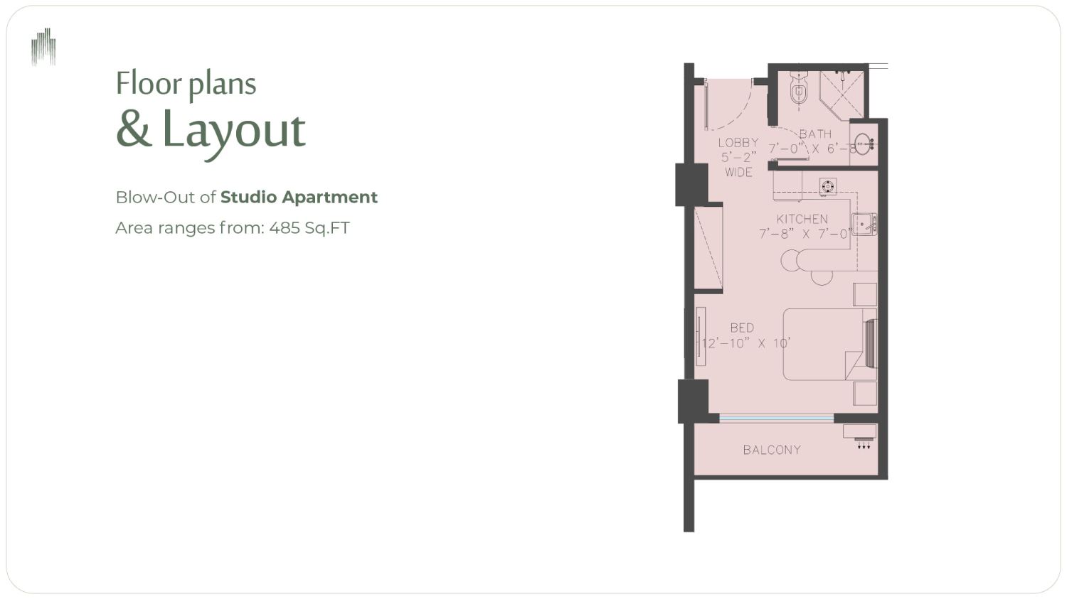 Studio Apartment Layout Plan
