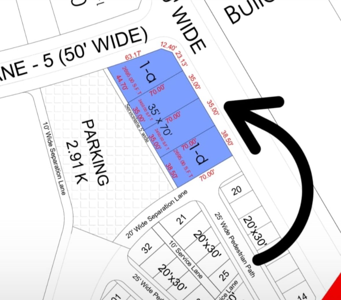 Bahria Town Phase 8 Lake View Block New Deal Open Transfer Plots Map