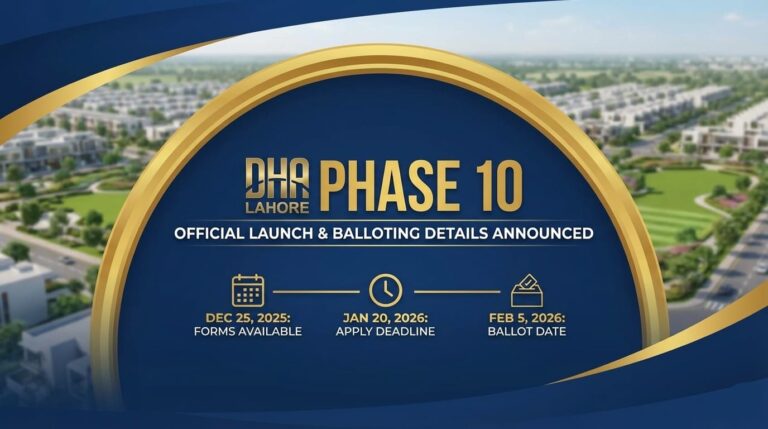 DHA Lahore Phase 10 (Phase X) Official Launch & Balloting Details Announced