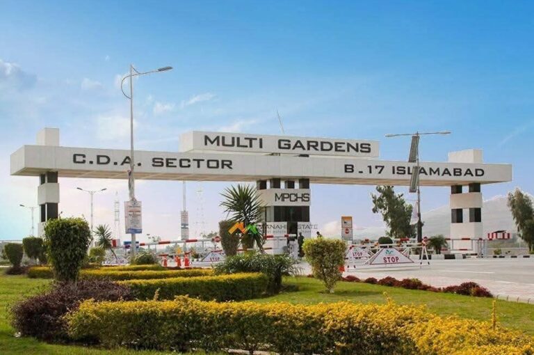 Corner 60×90 Plot for Sale in Multi Gardens B-17 Islamabad