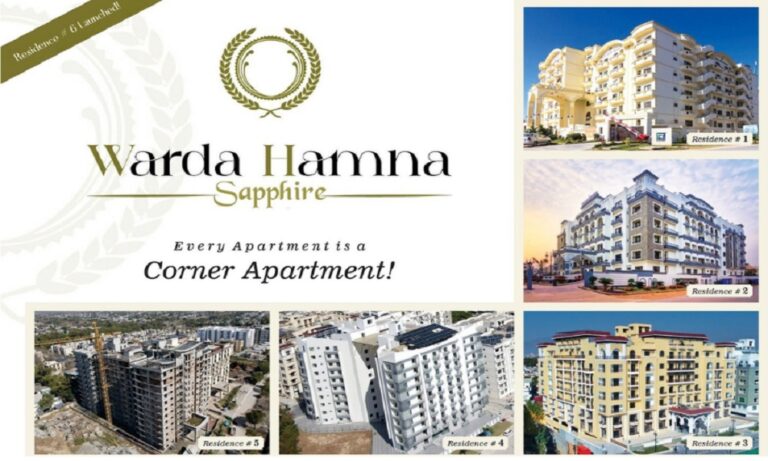 3 Bedroom Corner Apartment on Installments in Warda Hamna Sapphire