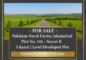 Prime Investment Opportunity – 5 Kanal Plot in Pakistan Naval Farms, Sector B