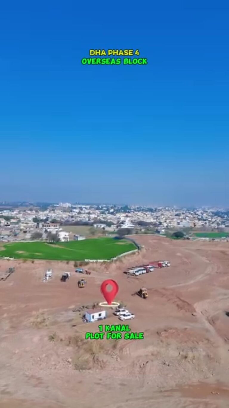 ​1 Kanal Plot for Sale in Overseas Block DHA Phase 4 Rawalpindi