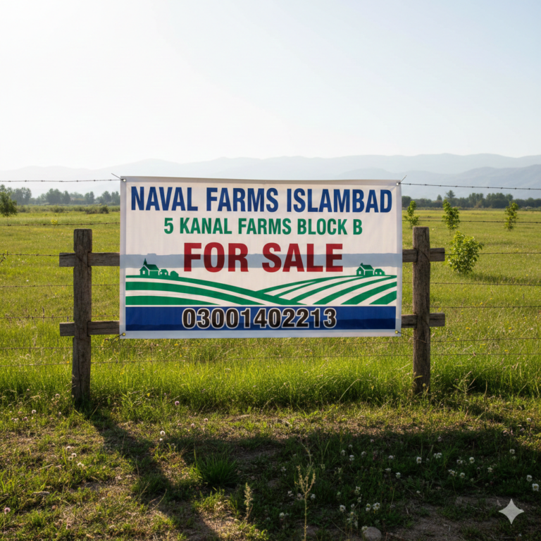 5 kanal farm houses plots are available in Naval islamabad