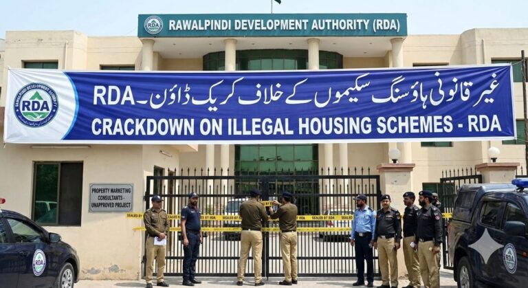 RDA Launches Massive Crackdown Against 293 Illegal Housing Societies in Rawalpindi Region