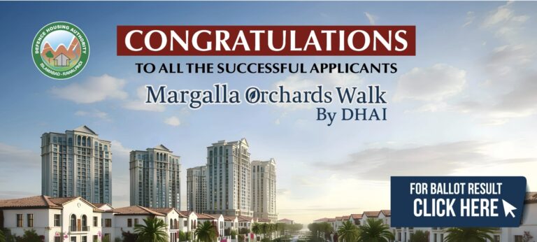 DHA Margalla Orchards Walk Ballot Results 2026