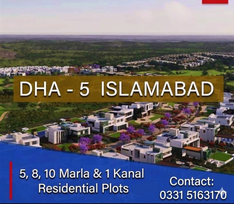 DHA Phase 5 Islamabad – Residential Plots for Sale (5, 8, 10 Marla & 1 Kanal)