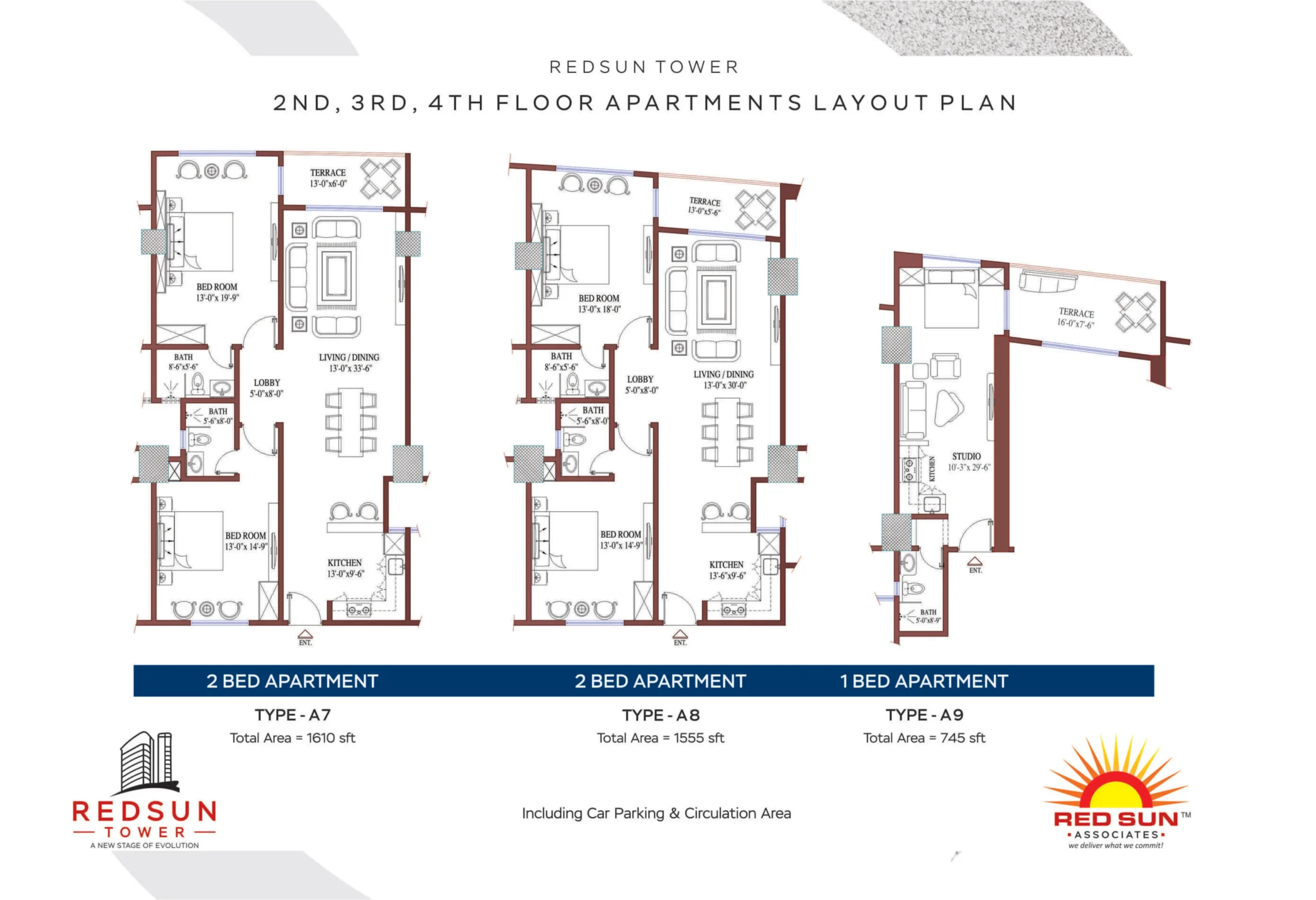 Apartments Layout Type A7, A8, A9