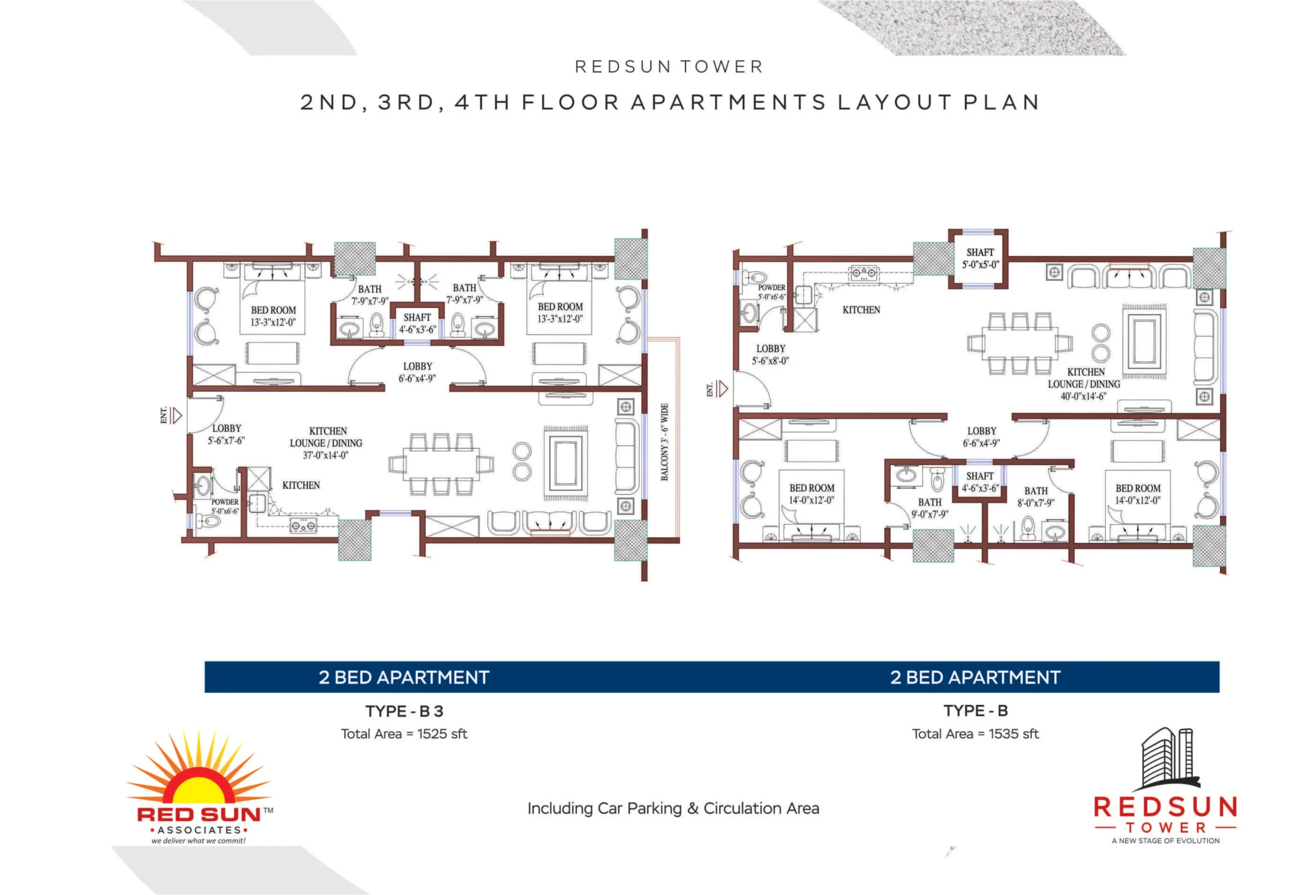 Apartments Layout Type B3, B8