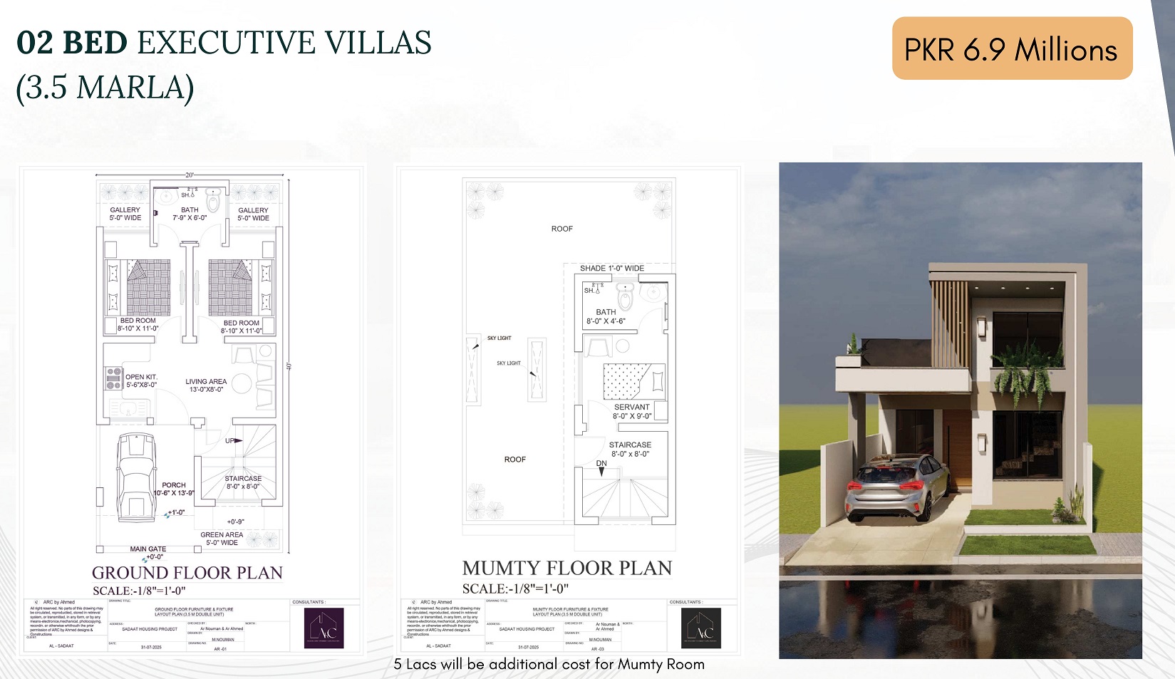2 Bed Executive Villa