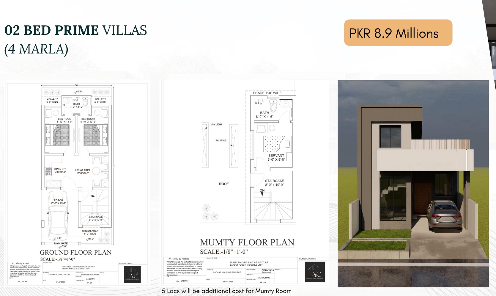 2 Bed Prime Villa