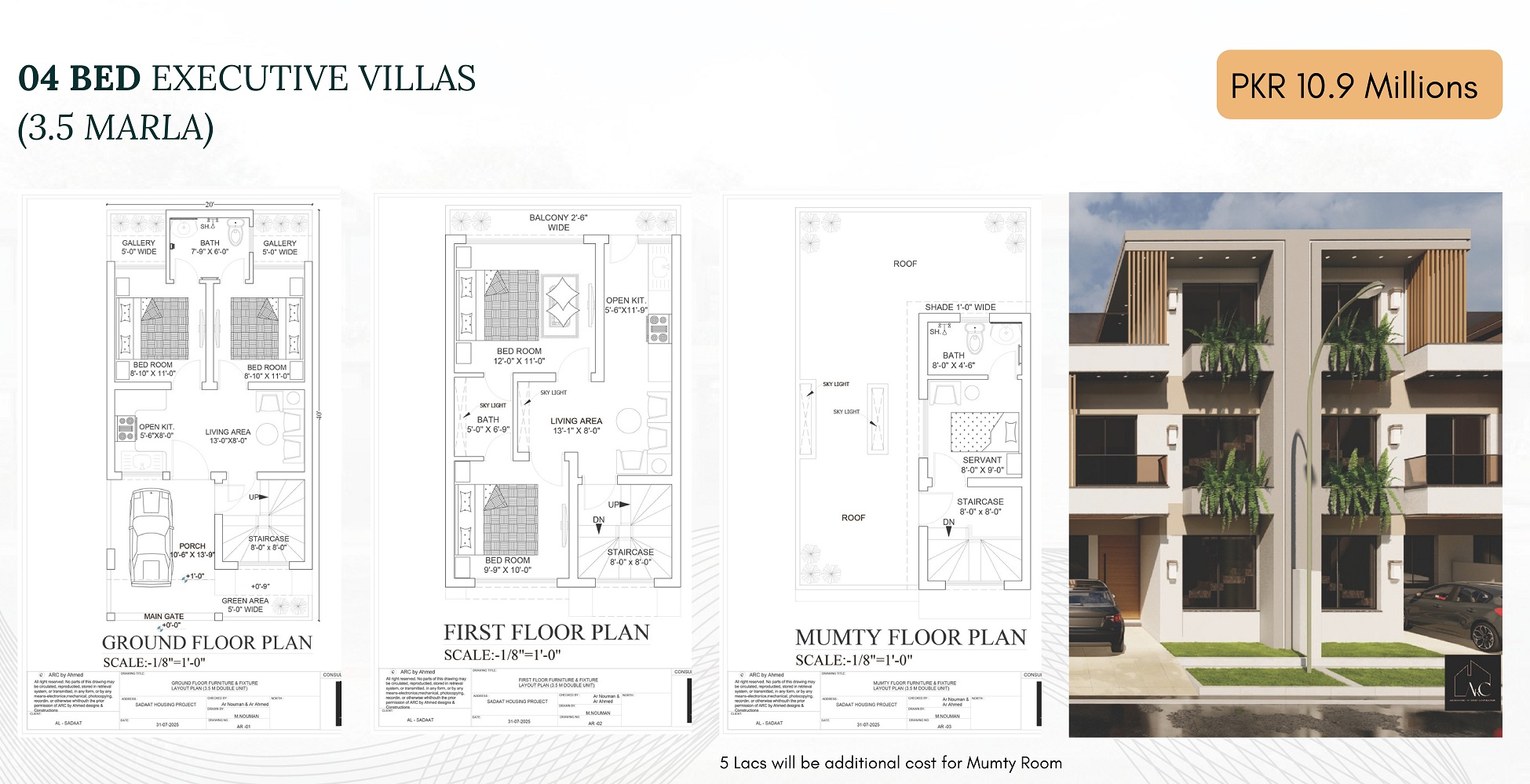 4 Bed Executive Villa