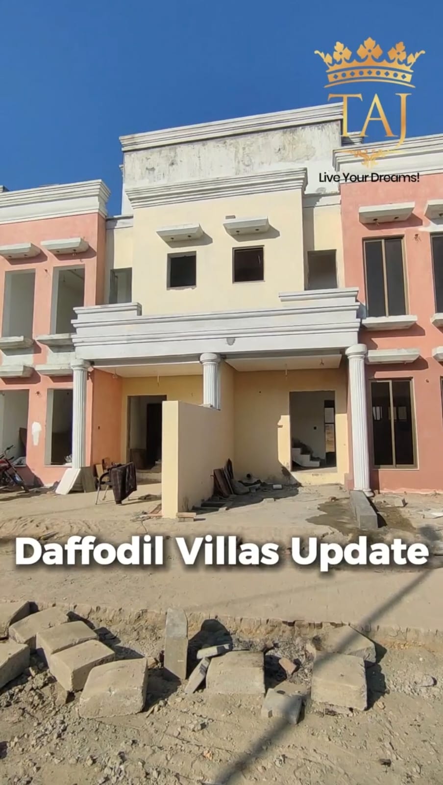 Daffodil Villas Construction Update | Rapid Development at Taj Residencia