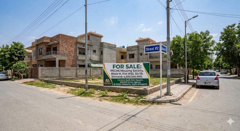 10 Marla Developed Plot for Sale in PECHS Islamabad Block M – Possession Ready