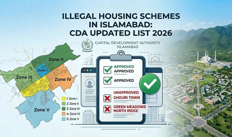 Complete List of CDA Declared Illegal Housing Schemes in Islamabad (Updated 2026)