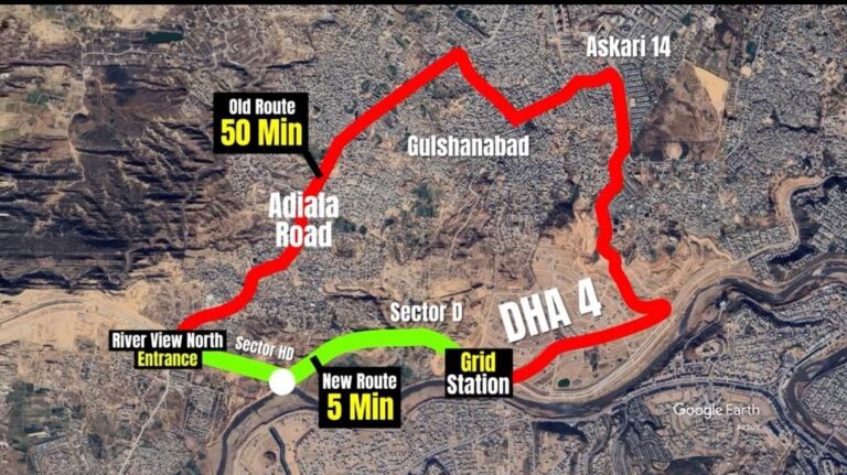 5 Marla Plot Available for Sale in Sector B, River View North DHA Phase 4 Islamabad