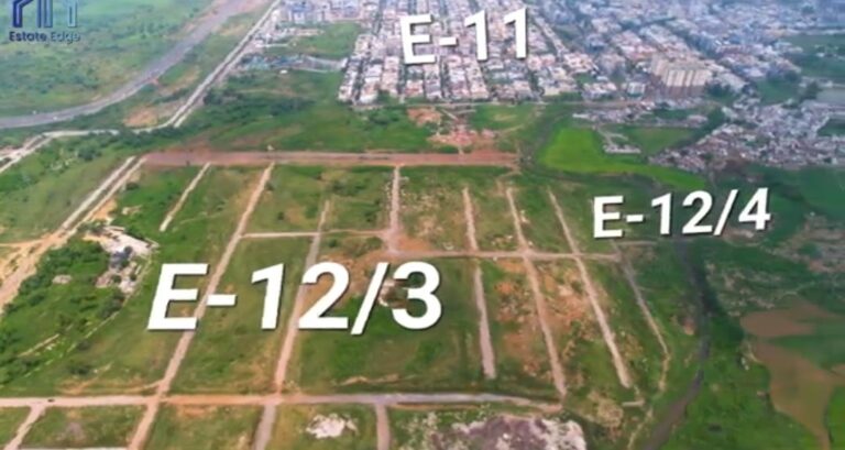 Park Adjacent: Corner 10 Marla Plot for Sale in Sector E-12 Islamabad