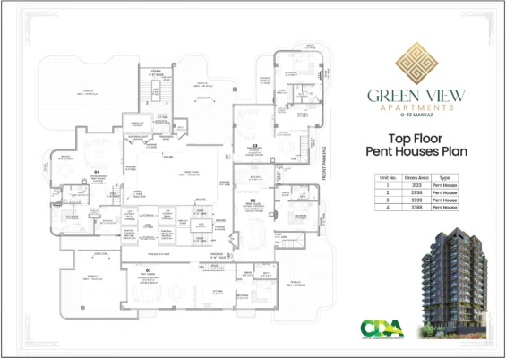 Top Floor Penthouse Plan
