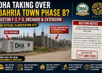 DHA Activity in Bahria Town Phase 8: What Happens to F-2, F-3, Orchard & Extension Members?