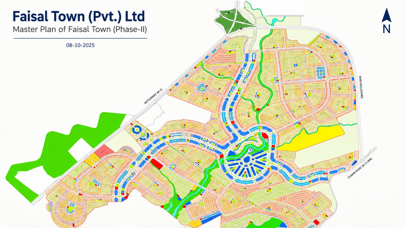 Faisal Town Phase 2 Map